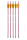 5er Pack rote Aluminium Bolzen 16"  für EK-Archery JAG 1 und JAG 2 Pro D-008MK