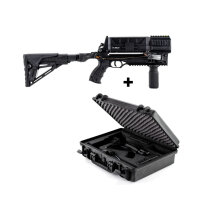 Steambow M10 Tactical Komplettset inkl. Transportkoffer und Klappschaft-Adapter mit Schutzring