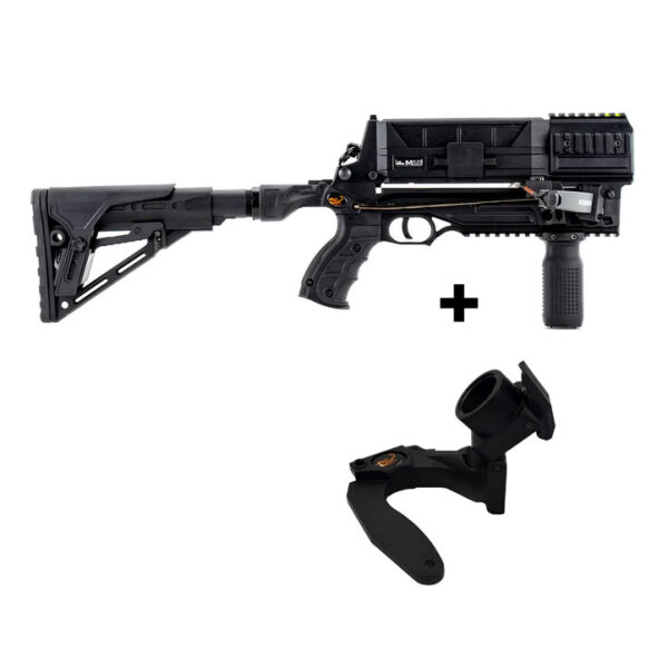 Steambow M10 Tactical 75lbs + Klappschaftadapter inkl. Schutzring