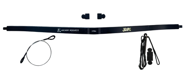 EK-Archery Wurfarmset 175lbs inkl. Endkappen, Sehne und Spannhilfe für Armbrust Jag 1 (schwarz)