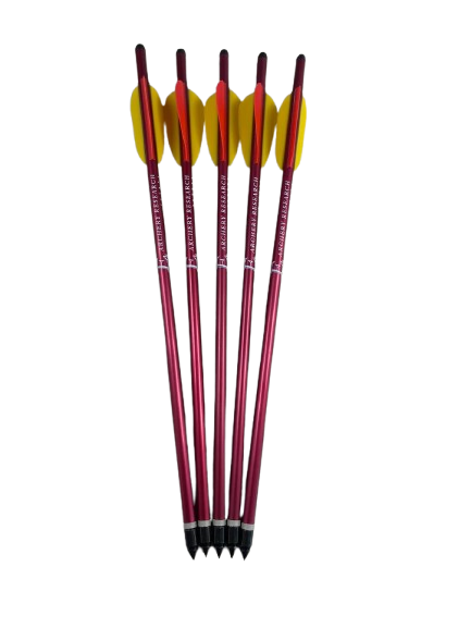5er Pack rote Aluminium Bolzen Länge 14" (35,5cm) für EK-Archery Jag 1 und Jag 2 40-95lbs