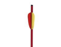 5er Pack rote Aluminium Bolzen Länge 14" (35,5cm) für EK-Archery Jag 1 und Jag 2 40-95lbs