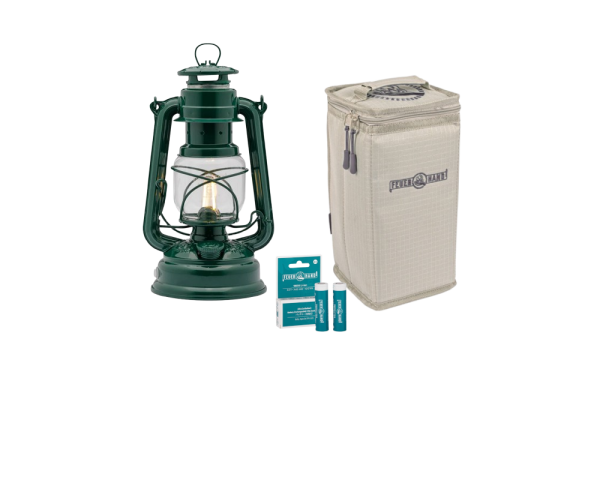 Feuerhand LED Laterne Baby Special 276 Moss Green inkl. Tasche und Akku