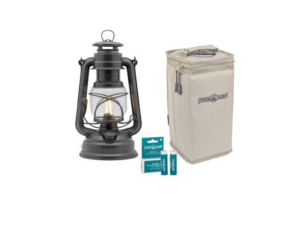 Feuerhand LED Laterne Baby Special 276 Sparkling Iron inkl. Tasche und Akku