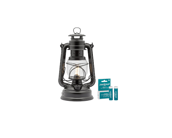Feuerhand LED Laterne Baby Special 276 Matt Black inkl. Akku