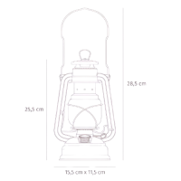 Feuerhand Sturmlaterne Baby Special 276 (Bronze) inkl. Tasche