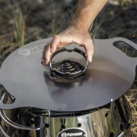 Petromax Atago Black Edition inkl. Grillplatte, Einsatz und Kochaufsatz