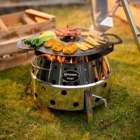 Petromax Atago Black Edition inkl. Grillplatte, Einsatz und Kochaufsatz