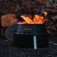 Petromax Atago Black Edition inkl. Grillplatte, Einsatz und Kochaufsatz
