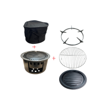 Outdoor Kombigrill 4-in-1 – Holzkohlegrill,...