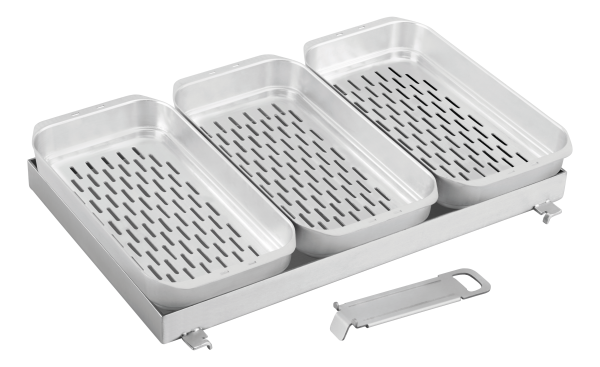Enders Edelstahl-Grillpfanne inkl. Schalen für Urban II- und Explorer II-Serie