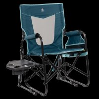 GCI Stowaway Rocker mit Seitentisch Teal, Faltstuhl