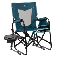 GCI Stowaway Rocker mit Seitentisch Teal, Faltstuhl