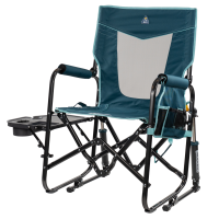 GCI Stowaway Rocker mit Seitentisch Teal, Faltstuhl