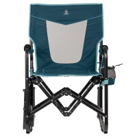 GCI Stowaway Rocker mit Seitentisch Teal, Faltstuhl