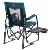 GCI Stowaway Rocker mit Seitentisch Teal, Faltstuhl