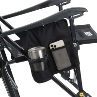 GCI Breeze Rocker Black, faltbarer Campingstuhl