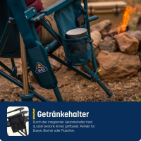 GCI Breeze Rocker Teal, faltbarer Campingstuhl