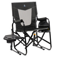 GCI Stowaway Rocker mit Seitentisch Dark Charcoal, Faltstuhl