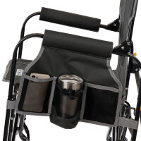 GCI Stowaway Rocker mit Seitentisch Dark Charcoal, Faltstuhl