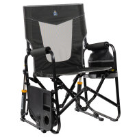 GCI Stowaway Rocker mit Seitentisch Dark Charcoal, Faltstuhl