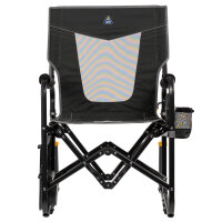 GCI Stowaway Rocker mit Seitentisch Dark Charcoal, Faltstuhl