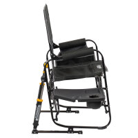 GCI Stowaway Rocker mit Seitentisch Dark Charcoal, Faltstuhl