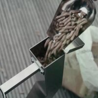 Gardenflare Klassik Feuerrohr Edelstahl silber