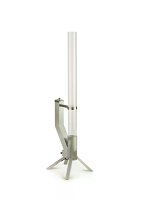 Gardenflare Klassik Feuerrohr Edelstahl silber