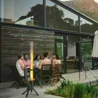 Gardenflare Klassik Feuerrohr Edelstahl schwarz