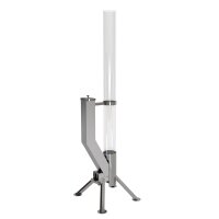 Gardenflare Premium Feuerrohr Edelstahl silber
