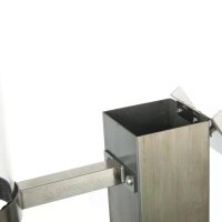 Gardenflare Premium Feuerrohr Edelstahl silber