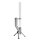 Gardenflare Premium Feuerrohr Edelstahl silber