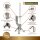 Gardenflare Premium Feuerrohr Edelstahl silber
