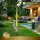Gardenflare Premium Feuerrohr Edelstahl silber