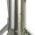 Gardenflare Premium Feuerrohr Edelstahl silber