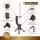 Gardenflare Premium Feuerrohr Edelstahl schwarz