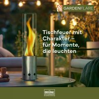 Gardenflare Tischfeuer Edelstahl silber