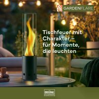 Gardenflare Tischfeuer Edelstahl schwarz