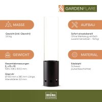 Gardenflare Tischfeuer Edelstahl schwarz