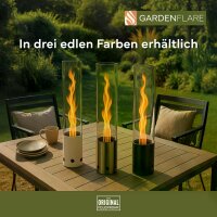 Gardenflare Tischfeuer Edelstahl schwarz