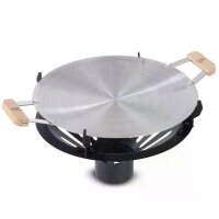 Gardenflare Grillaufsatz mit Outdoor Grillpfanne für...