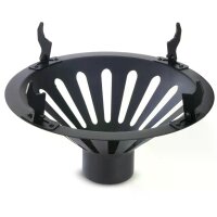Gardenflare Grillaufsatz mit Outdoor Grillpfanne für das Klassik Feuerrohr