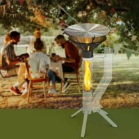 Gardenflare Grillaufsatz mit Outdoor Grillpfanne für...