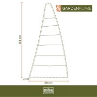 Gardenflare Abdeckhaube für Klassik Feuerrohr grau