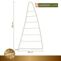 Gardenflare Abdeckhaube für Premium Feuerrohr grau